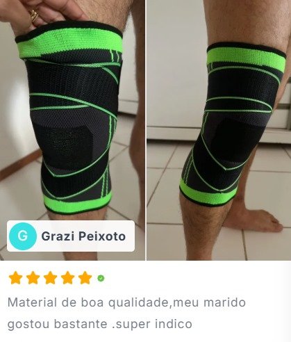 depoimento cliente grazi joelheiras premium