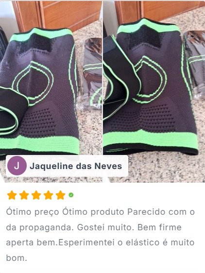 depoimento cliente jaque joelheiras premium