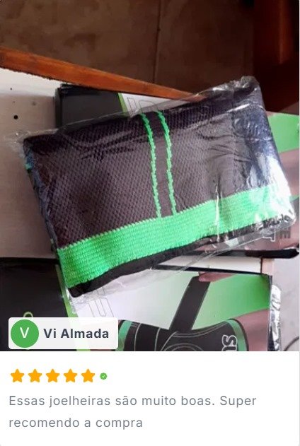 depoimento cliente viviane joelheiras premium